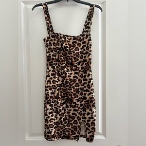 SHEIN Leopard Print Mini Dress